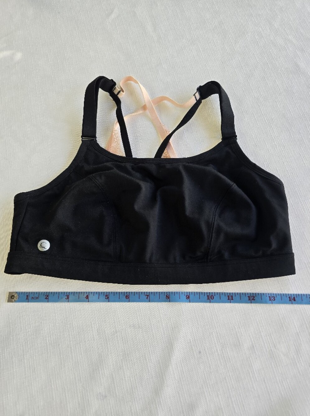 Cacique Bralette with Light Pink Crossover Straps